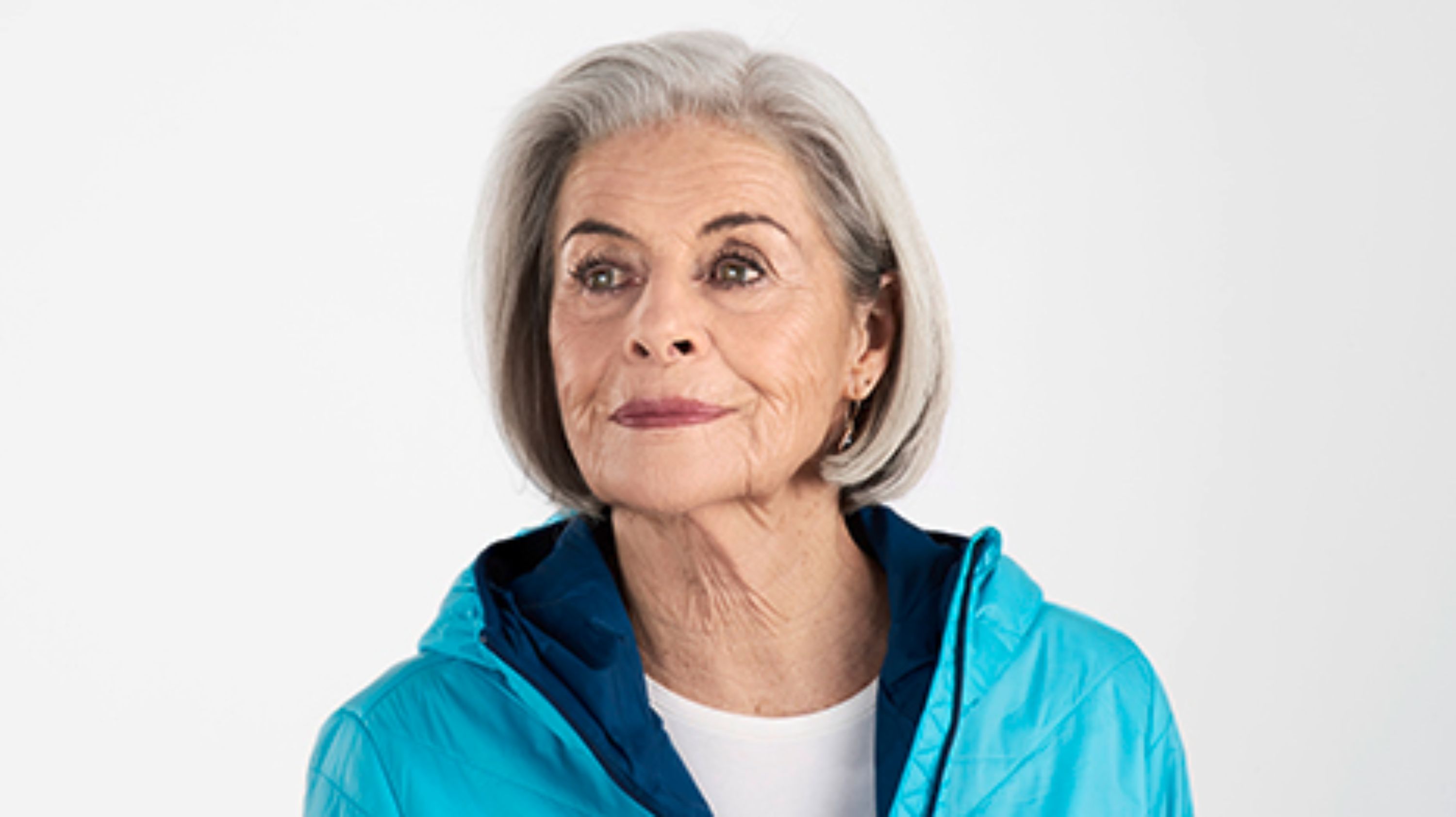 Un anziana attiva e soddisfatta