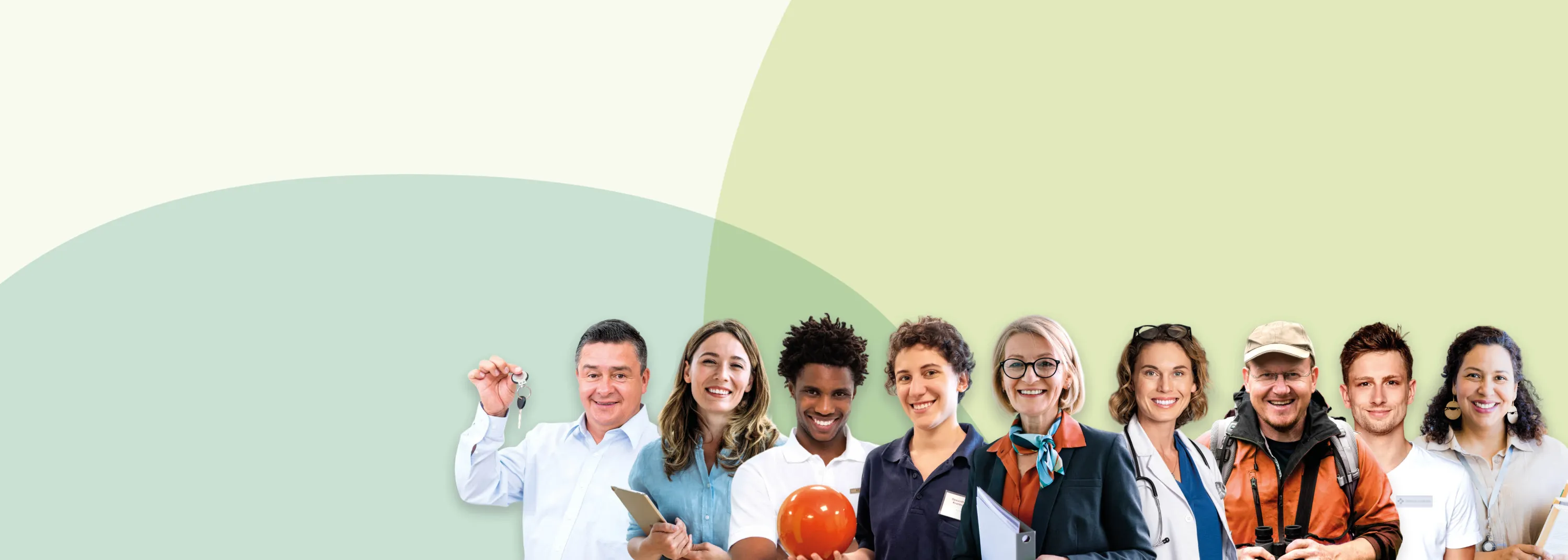 Un groupe de personnes qui fournissent différents services aux personnes âgées.